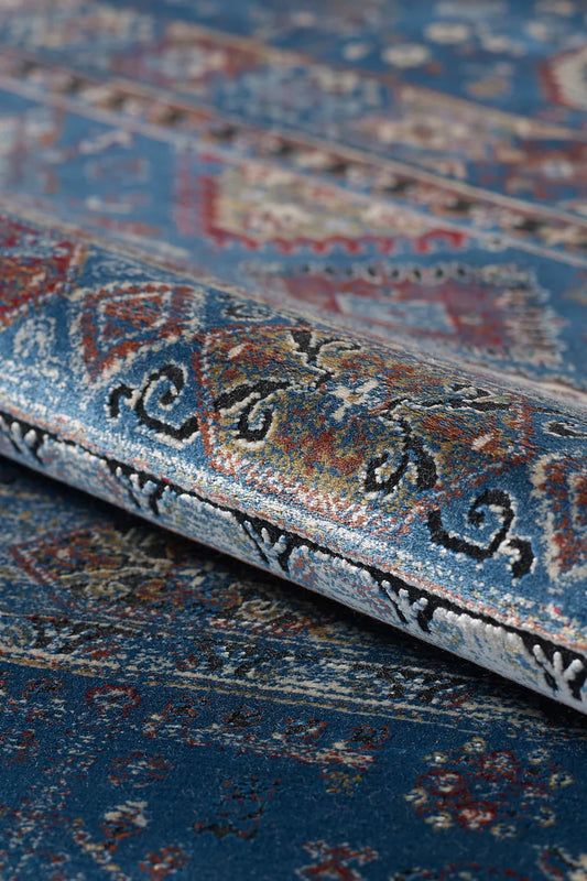 Bohemian Tracery Halı - Mavi - 2221B