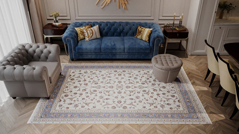 Palace Reverie Uşak Halısı - Gökyüzü - 2209B