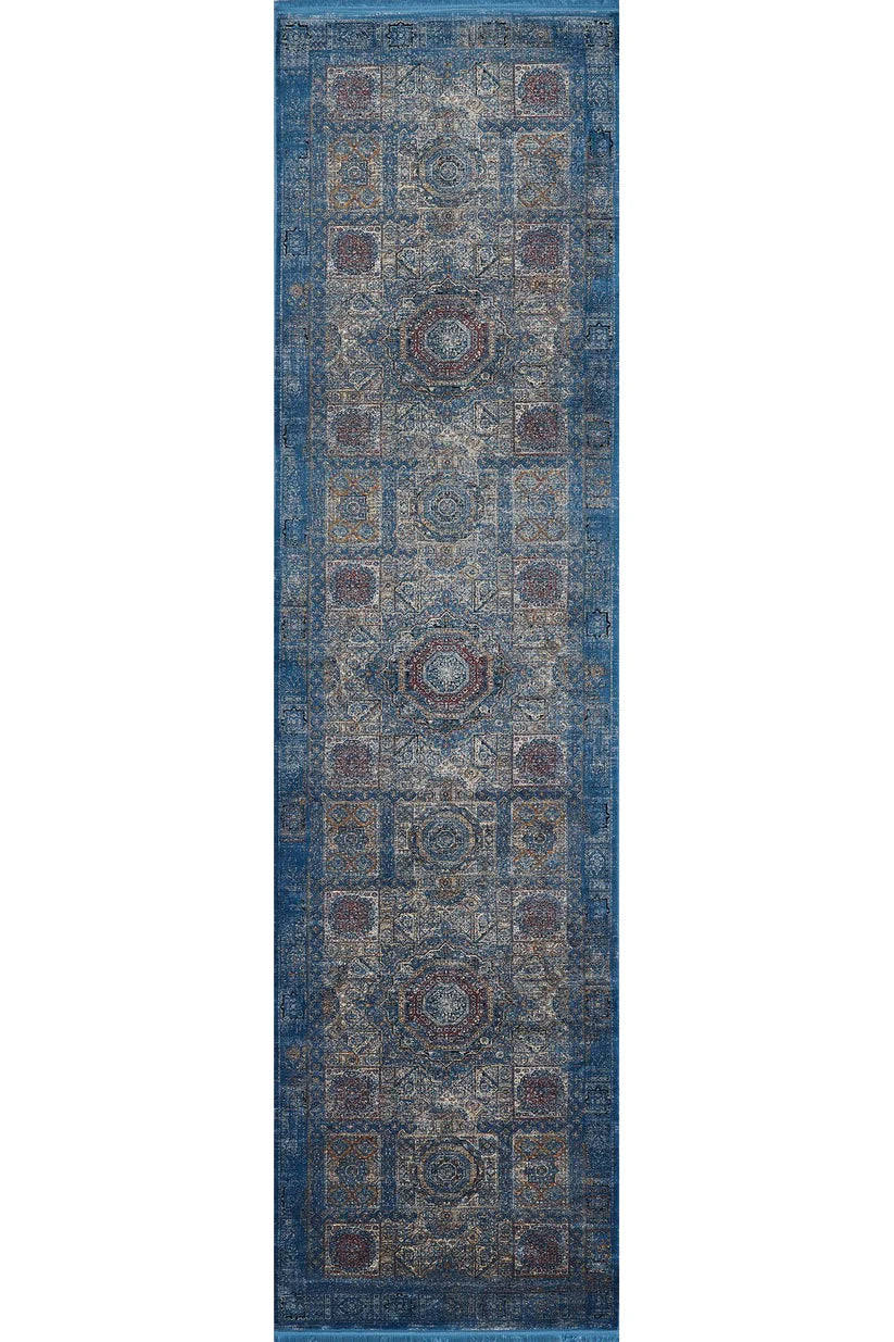 Gizli Hazineler Türk Halısı - Mavi - 2223B
