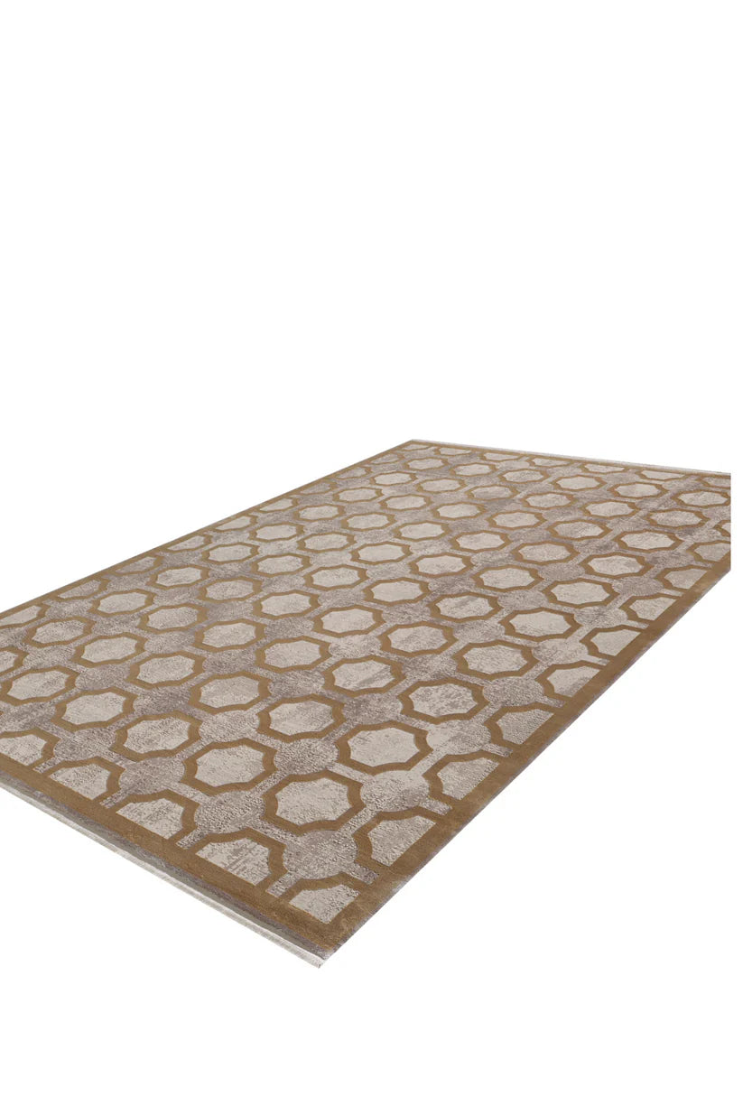 Geometrik Aşağı Orta Yüzyıl Modern Halı - M534B