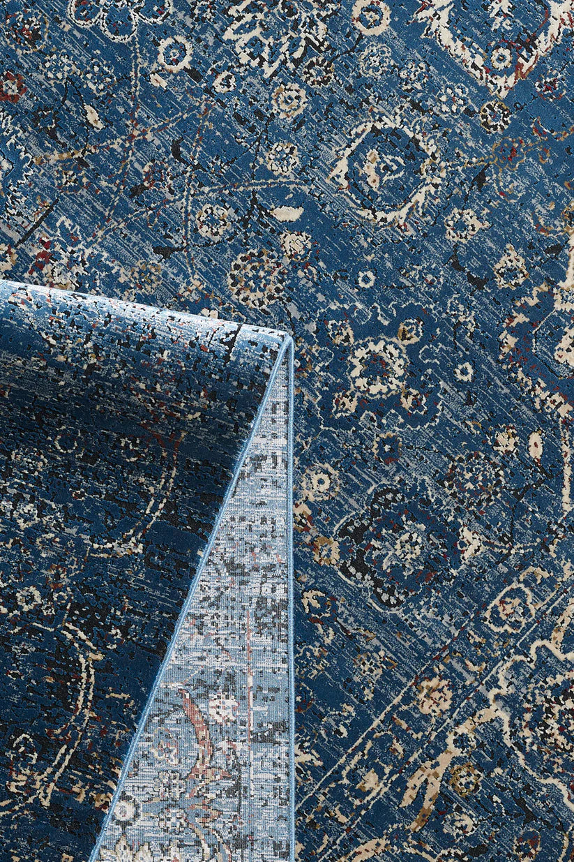 Minyatür Elegance Uşak Halısı - Lacivert - 2084E