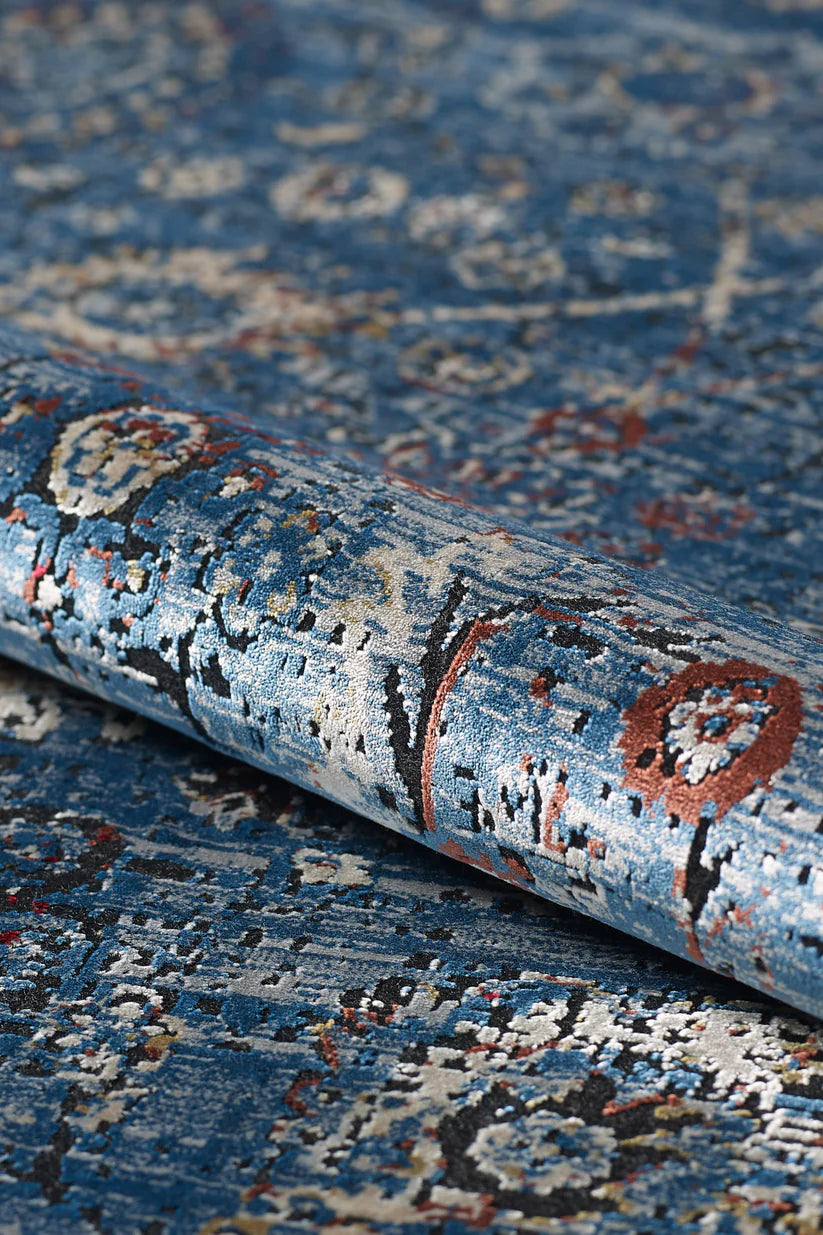 Minyatür Elegance Uşak Halısı - Lacivert - 2084E