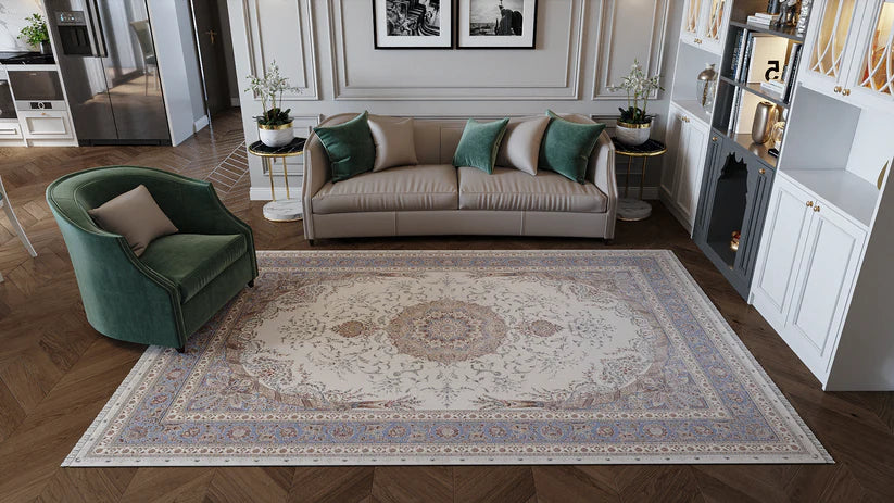 Klasik Lüks Miras Madalyon Halı - 2199B