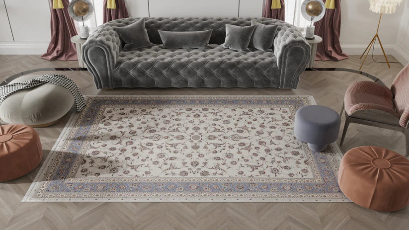 Palace Reverie Uşak Halısı - Gökyüzü - 2209B