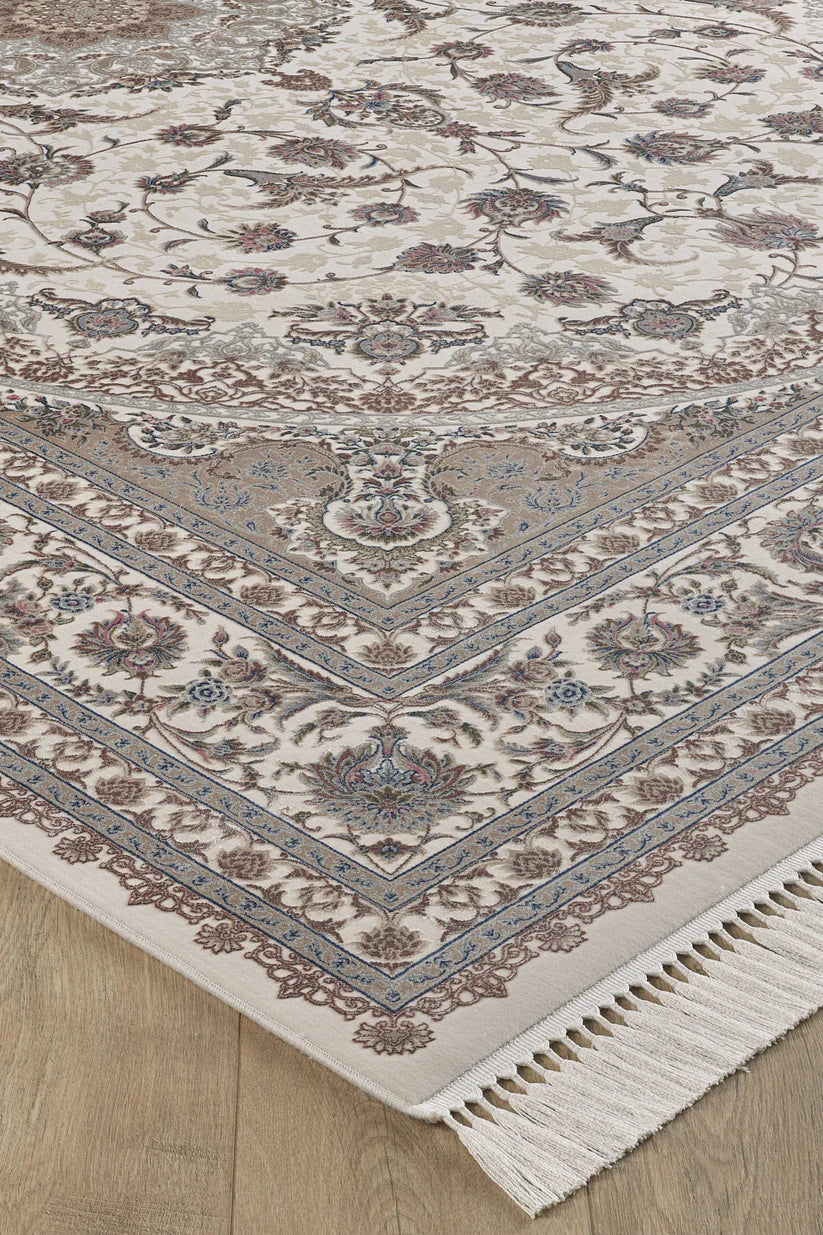 Noble Palace Madalyon Halı - Krem Bej - 2116M