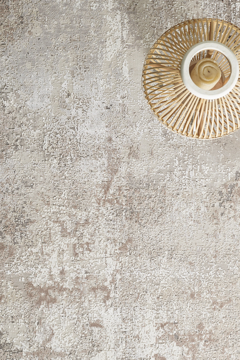 Cappuccino Tonları Soyut Halı - NV006